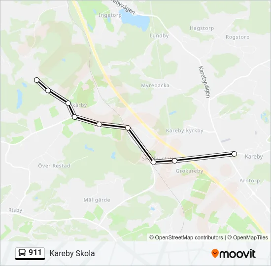 911 Bus Line Map