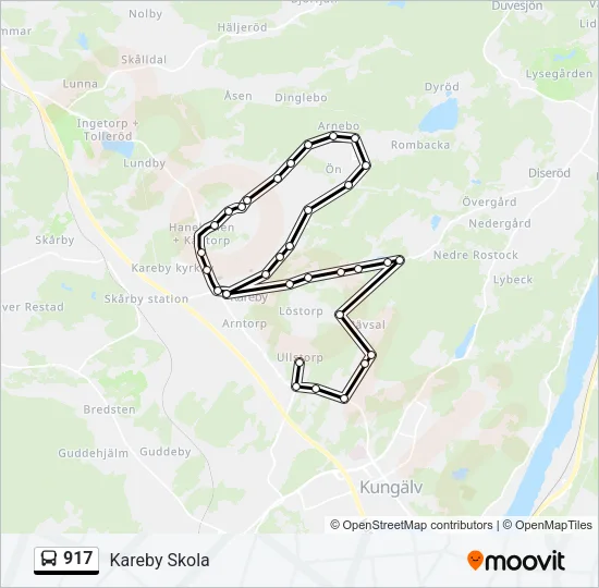 917 Bus Line Map
