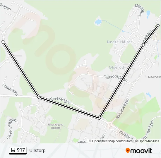 917 Bus Line Map