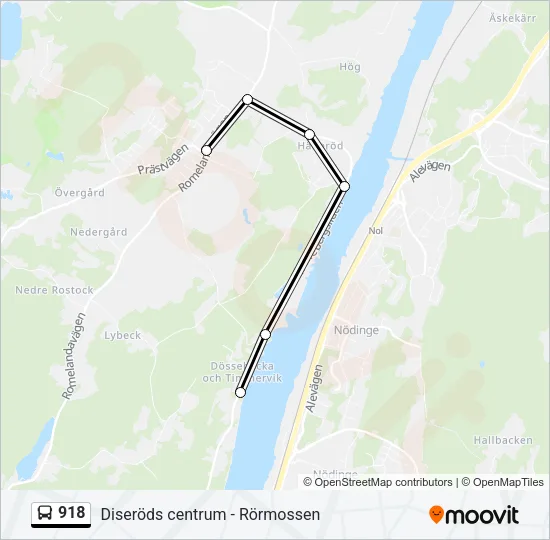 918 Bus Line Map