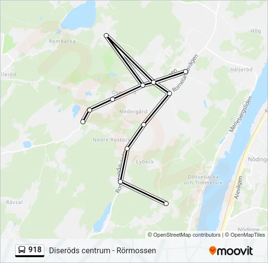 918 Bus Line Map