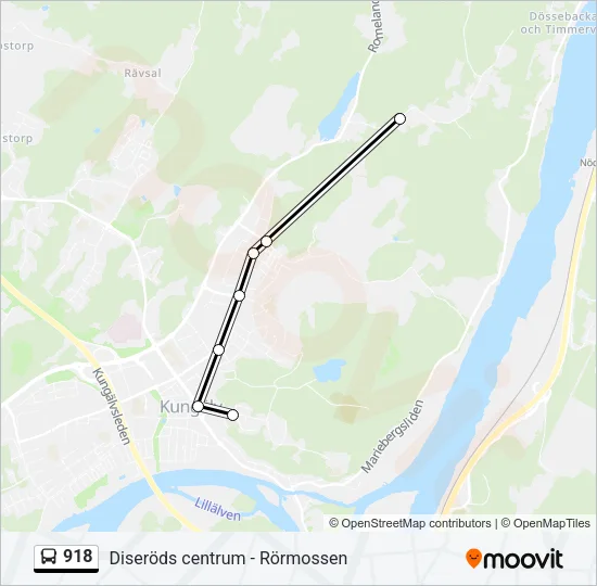 918 Bus Line Map