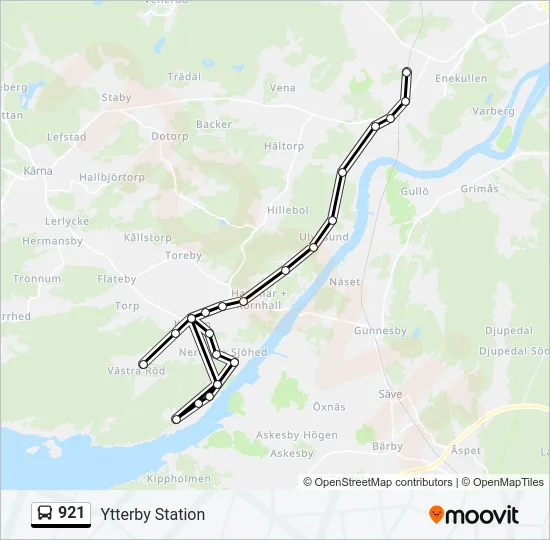 921 Bus Line Map