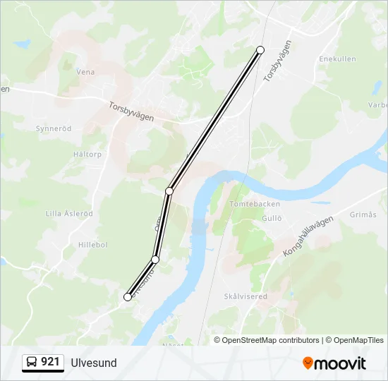 921 Bus Line Map