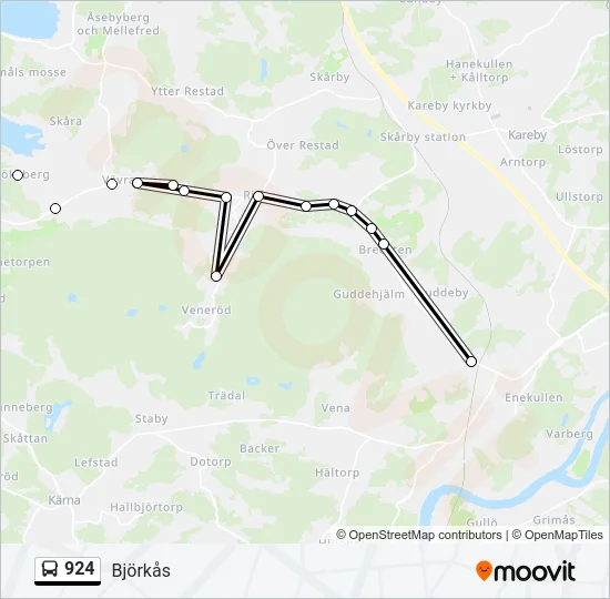 924 Bus Line Map