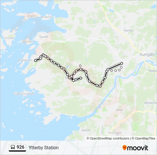 926 Bus Line Map