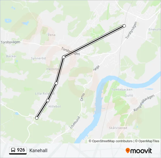 926 Bus Line Map