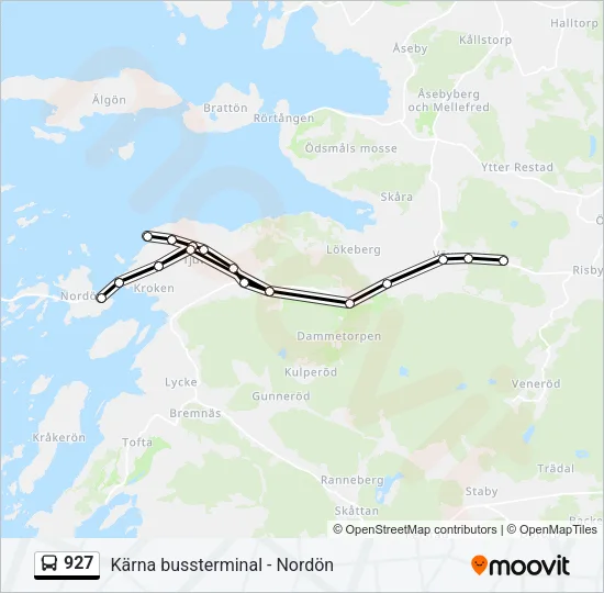 927 Bus Line Map