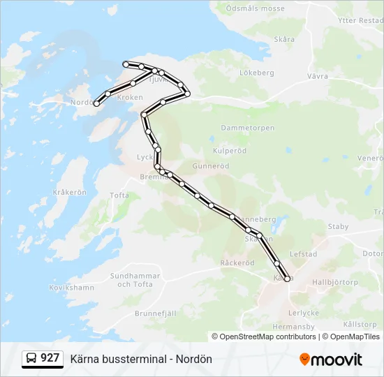 927 Bus Line Map