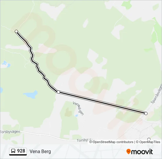 928 Bus Line Map