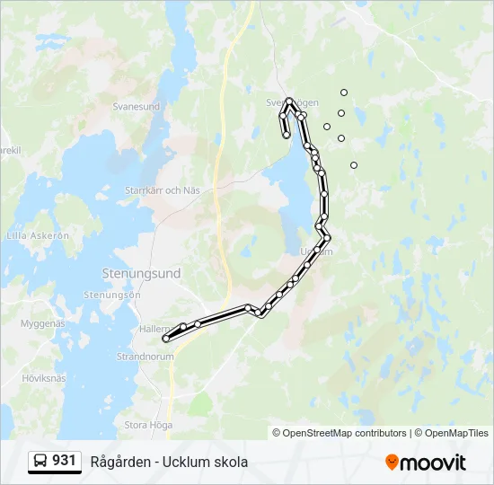 931 Bus Line Map