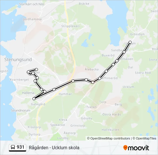 931 Bus Line Map