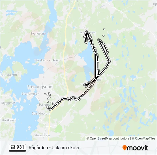 931 Bus Line Map
