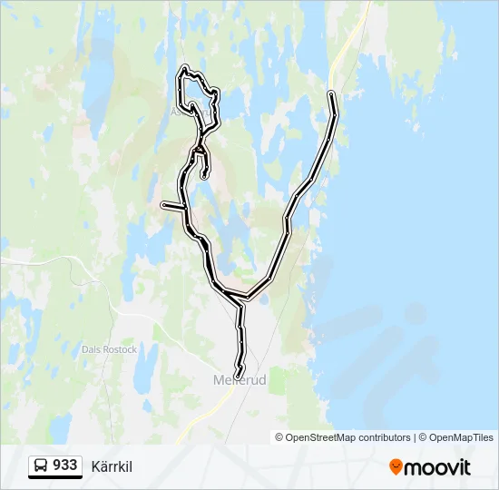 933 Bus Line Map