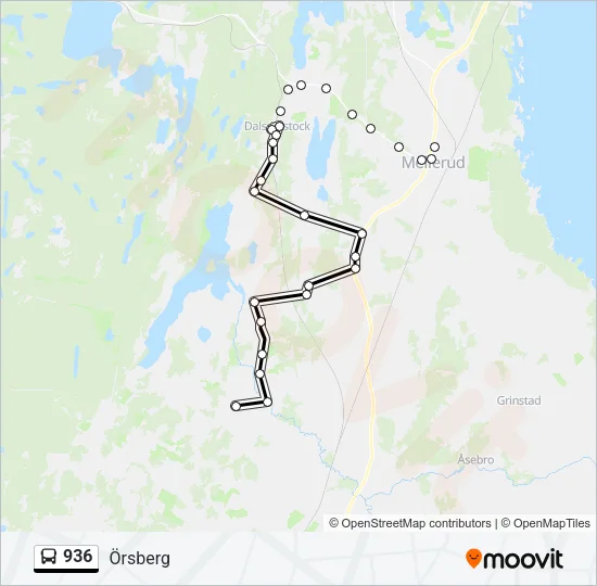 936 Bus Line Map
