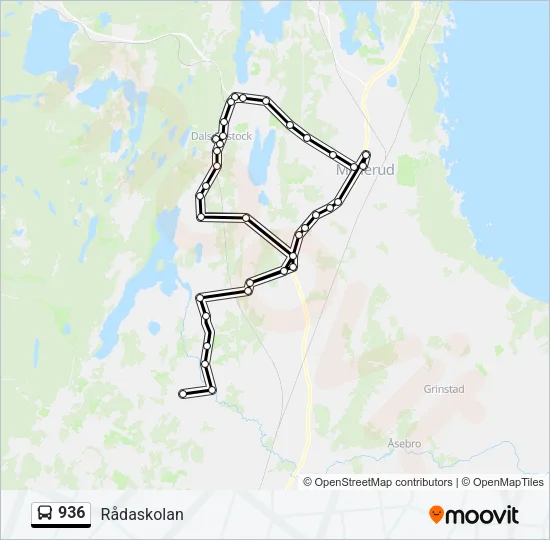 936 Bus Line Map