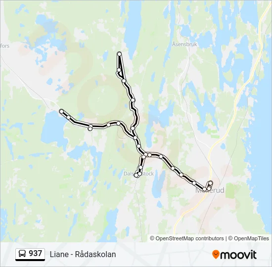 937 Bus Line Map