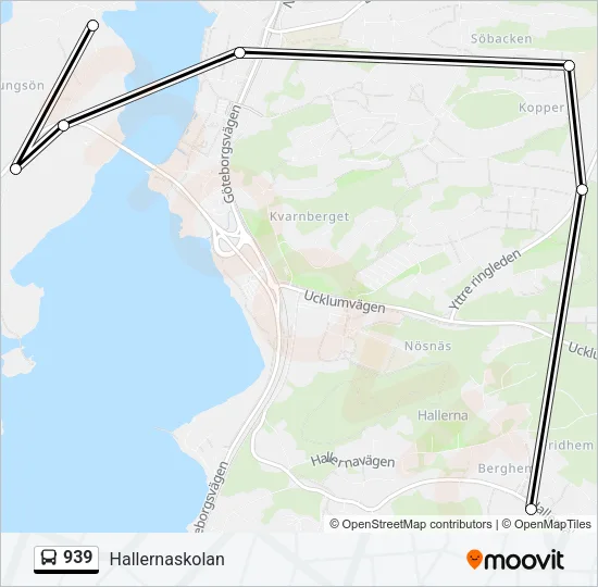 939 Bus Line Map