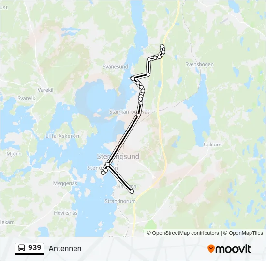 939 Bus Line Map
