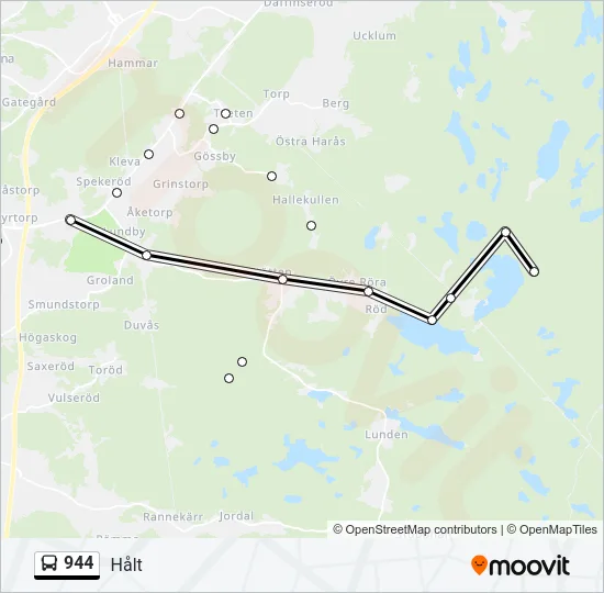 944 Bus Line Map