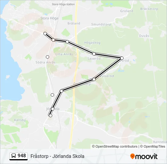 948 Bus Line Map