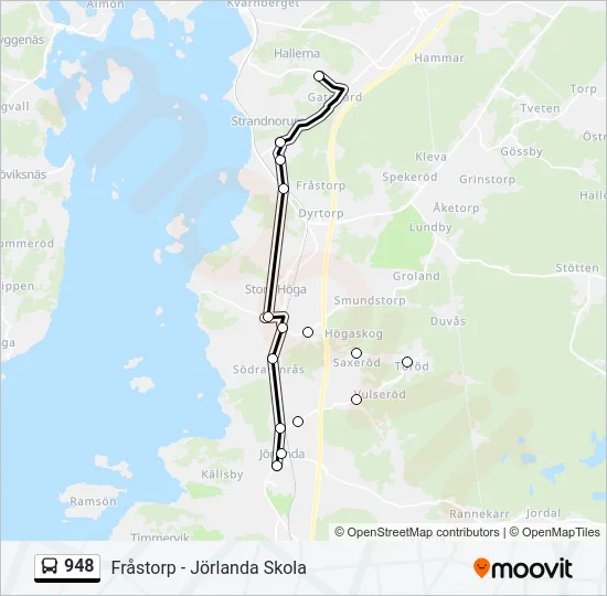 948 Bus Line Map
