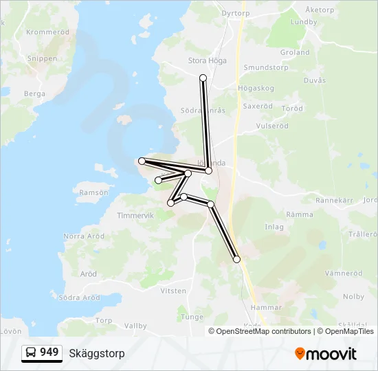 949 Bus Line Map