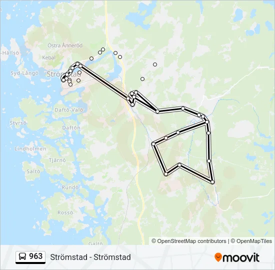 963 Bus Line Map