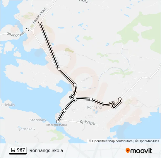 967 Bus Line Map