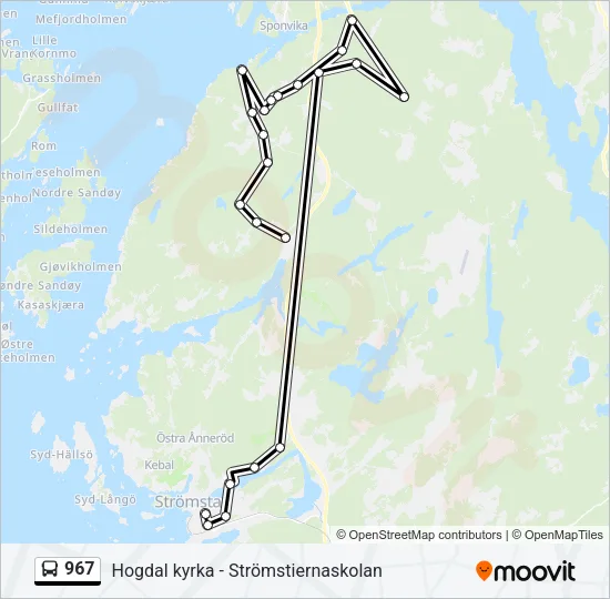 967 Bus Line Map