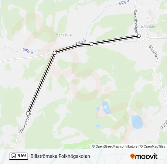 969 Bus Line Map