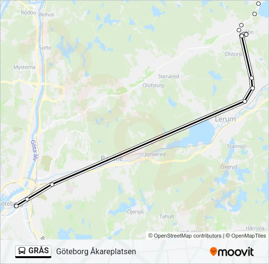 GRÅS Bus Line Map