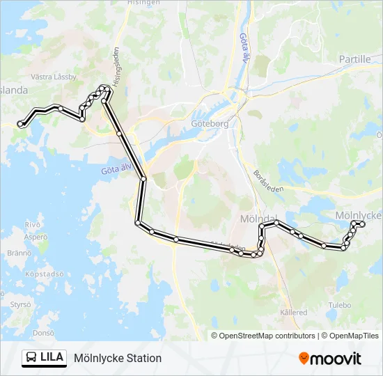 LILA Bus Line Map