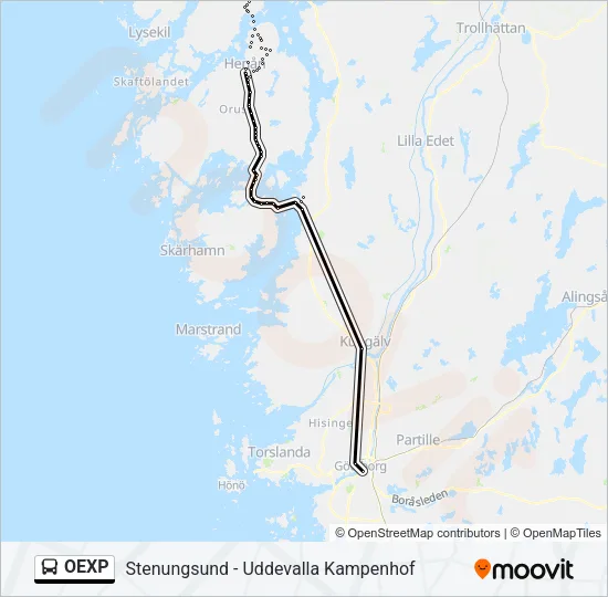 OEXP Bus Line Map