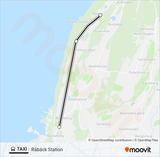 TAXI bus Line Map