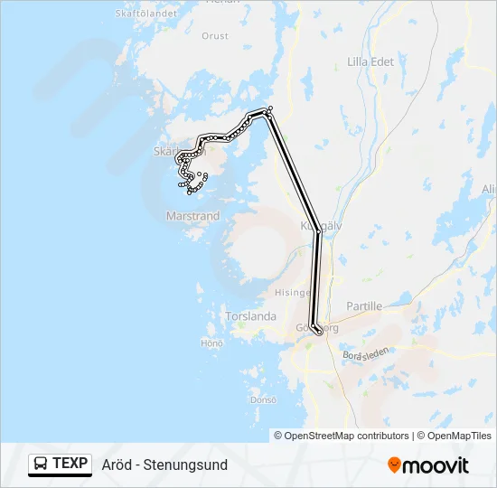 TEXP Bus Line Map