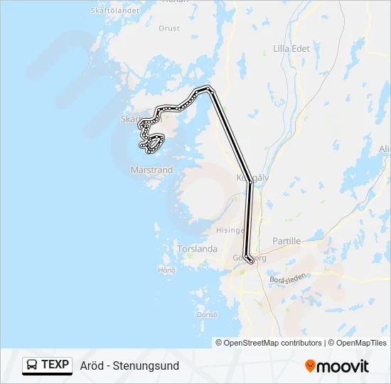 TEXP Bus Line Map