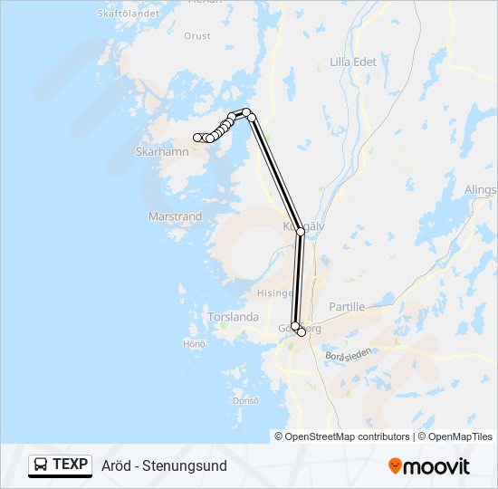 TEXP bus Line Map