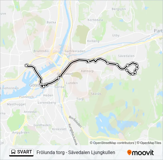 SVART Bus Line Map