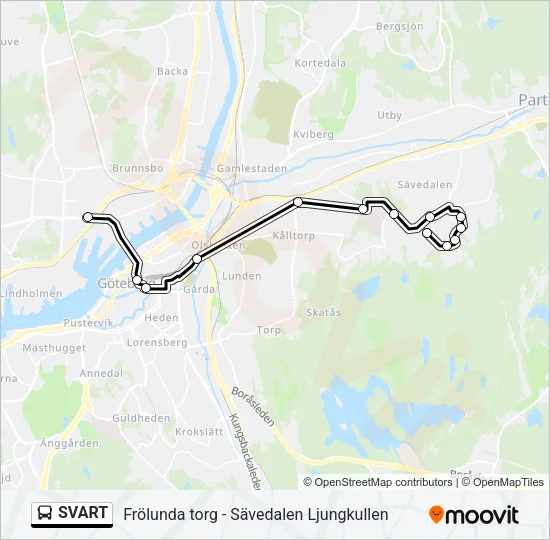 SVART Bus Line Map