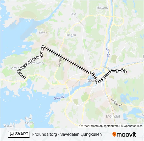 SVART Bus Line Map
