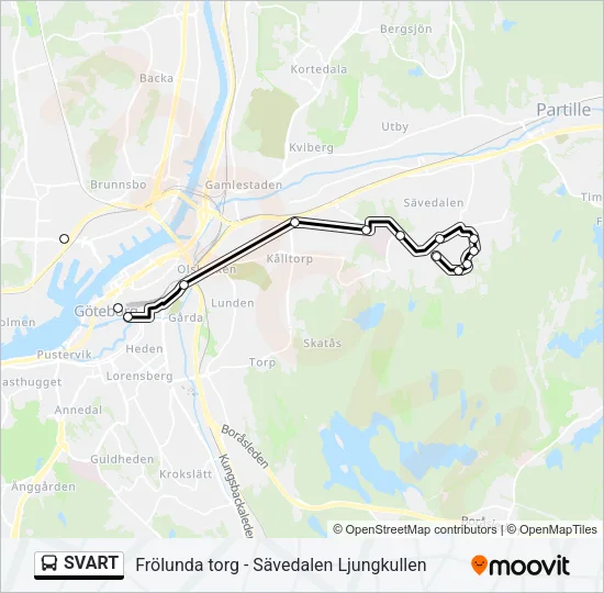 SVART Bus Line Map