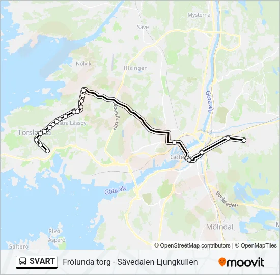 SVART Bus Line Map
