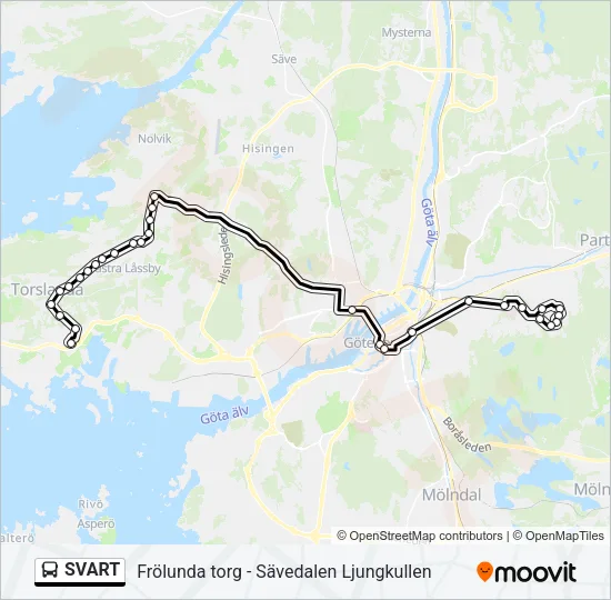 SVART Bus Line Map