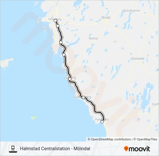ÖRESUNDSTÅG  Line Map