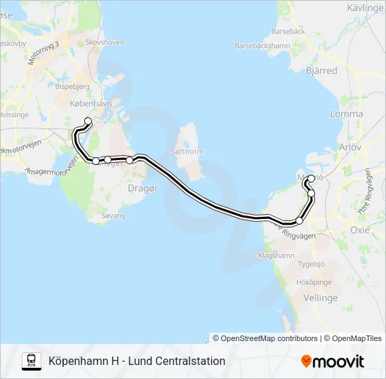 ÖRESUNDSTÅG  Line Map