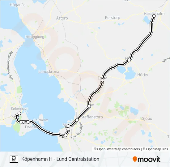 ÖRESUNDSTÅG  Line Map