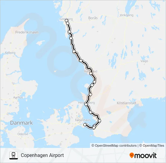 ÖRESUNDSTÅG  Line Map
