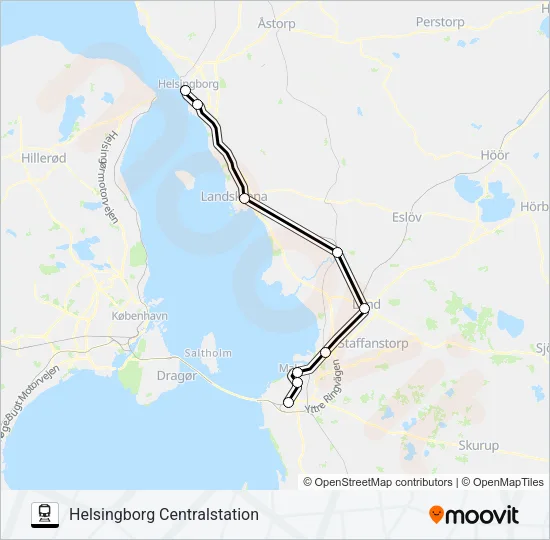 ÖRESUNDSTÅG  Line Map