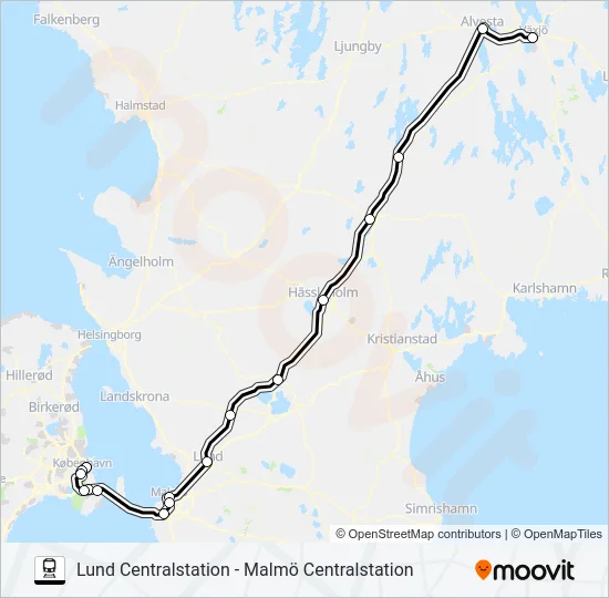 ÖRESUNDSTÅG  Line Map